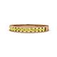 1 - Kathiryn 2.30 mm Yellow Sapphire 11 Stone Wedding Band 
