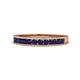 1 - Kathiryn 2.30 mm Blue Sapphire 11 Stone Wedding Band 