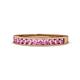 1 - Kathiryn 2.30 mm Pink Sapphire 11 Stone Wedding Band 