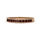 1 - Kathiryn 2.30 mm Red Garnet 11 Stone Wedding Band 