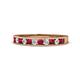 1 - Kathiryn 2.30 mm Ruby and Diamond 11 Stone Wedding Band 