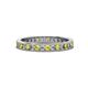 1 - Celina 2.00 mm Round Yellow Sapphire and Diamond Eternity Band 