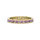 1 - Celina 2.00 mm Round Amethyst and Diamond Eternity Band 