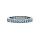 1 - Celina 2.00 mm Round Blue Topaz and Diamond Eternity Band 