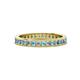 1 - Celina 2.00 mm Round Blue Topaz and Diamond Eternity Band 