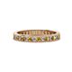 1 - Celina 2.00 mm Round Citrine and Diamond Eternity Band 