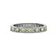 1 - Celina 2.00 mm Round Peridot and Diamond Eternity Band 