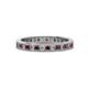 1 - Celina 2.00 mm Round Red Garnet and Diamond Eternity Band 