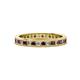 1 - Celina 2.00 mm Round Red Garnet and Diamond Eternity Band 