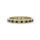 1 - Celina 2.00 mm Round Blue Sapphire and Diamond Eternity Band 
