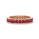 1 - Celina 3.00 mm Round Ruby Eternity Band 