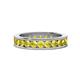 1 - Celina 3.00 mm Round Yellow Sapphire Eternity Band 
