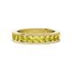 1 - Celina 3.00 mm Round Yellow Sapphire Eternity Band 