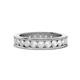 1 - Celina 3.00 mm Round White Sapphire Eternity Band 