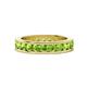 1 - Celina 3.00 mm Round Peridot Eternity Band 