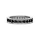 1 - Celina 3.00 mm Round Black Diamond Eternity Band 