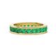 1 - Celina 3.00 mm Round Emerald Eternity Band 