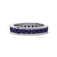 1 - Celina 3.00 mm Round Blue Sapphire Eternity Band 