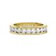 1 - Celina 3.00 mm Round White Sapphire Eternity Band 