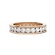 1 - Celina 3.00 mm Round White Sapphire Eternity Band 