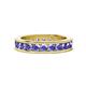 1 - Celina 3.00 mm Round Tanzanite Eternity Band 