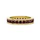 1 - Celina 3.00 mm Round Red Garnet Eternity Band 