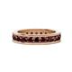 1 - Celina 3.00 mm Round Red Garnet Eternity Band 