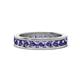 1 - Celina 3.00 mm Round Iolite Eternity Band 