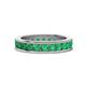 1 - Celina 3.00 mm Round Emerald Eternity Band 