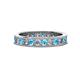 1 - Celina 2.70 mm Round Blue Topaz and Diamond Eternity Band 