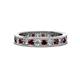 1 - Celina 2.70 mm Round Red Garnet and Diamond Eternity Band 