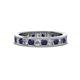 1 - Celina 2.70 mm Round Blue Sapphire and Diamond Eternity Band 