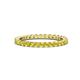 1 - Joyce 2.30 mm Yellow Sapphire Eternity Band 