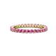 1 - Joyce 2.30 mm Pink Sapphire Eternity Band 