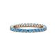 1 - Joyce 2.30 mm Blue Topaz Eternity Band 