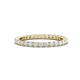 1 - Joyce 2.30 mm White Sapphire Eternity Band 