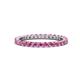 1 - Joyce 2.30 mm Pink Sapphire Eternity Band 