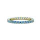 1 - Joyce 2.30 mm Blue Topaz Eternity Band 