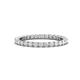 1 - Joyce 2.30 mm White Sapphire Eternity Band 