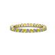 1 - Joyce 2.30 mm Yellow Sapphire and Diamond Eternity Band 