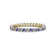 1 - Joyce 2.30 mm Tanzanite and Diamond Eternity Band 