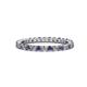 1 - Joyce 2.30 mm Iolite and Diamond Eternity Band 