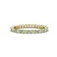 1 - Joyce 2.30 mm Peridot and Diamond Eternity Band 
