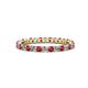 1 - Joyce 2.30 mm Ruby and Diamond Eternity Band 