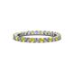 1 - Joyce 2.30 mm Yellow Sapphire and Diamond Eternity Band 