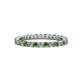 1 - Joyce 2.30 mm Green Garnet and Diamond Eternity Band 