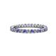 1 - Joyce 2.30 mm Tanzanite and Diamond Eternity Band 