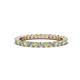 1 - Joyce 2.30 mm Peridot and Diamond Eternity Band 