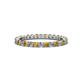1 - Joyce 2.30 mm Citrine and Diamond Eternity Band 
