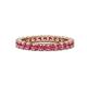 1 - Joyce 3.00 mm Pink Tourmaline Eternity Band 